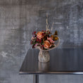 Load image into Gallery viewer, SmallThanksgiving flower arrangement with seasonal fall blooms in a vase Boise Idaho.